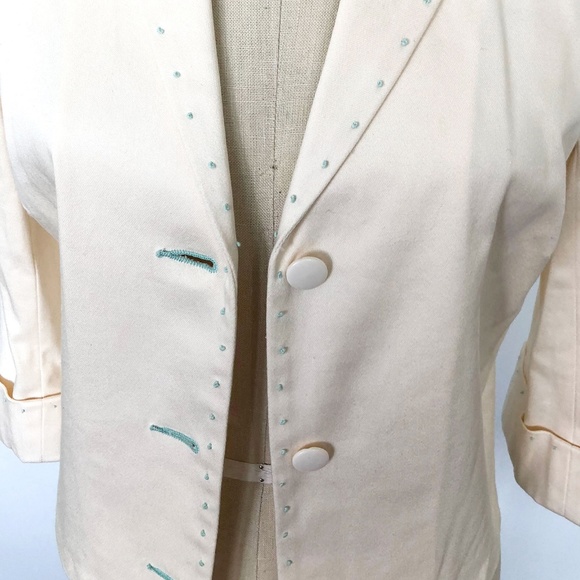 TOCCA - NWT - 3/4 Sleeve Ivory Jacket - Picture 3 of 4